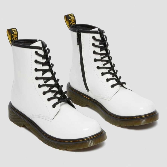 Dr. Martens Shoes - DR.MARTENS 1460 WHITE PATENT BOOT